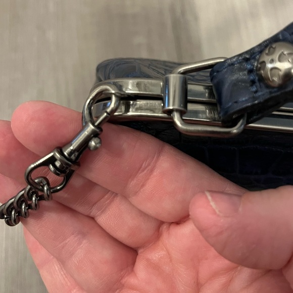 Patricia Nash Laureana Blue Croc
Embossed Purse Frame Chain
Strap - EUC - Picture 10 of 12